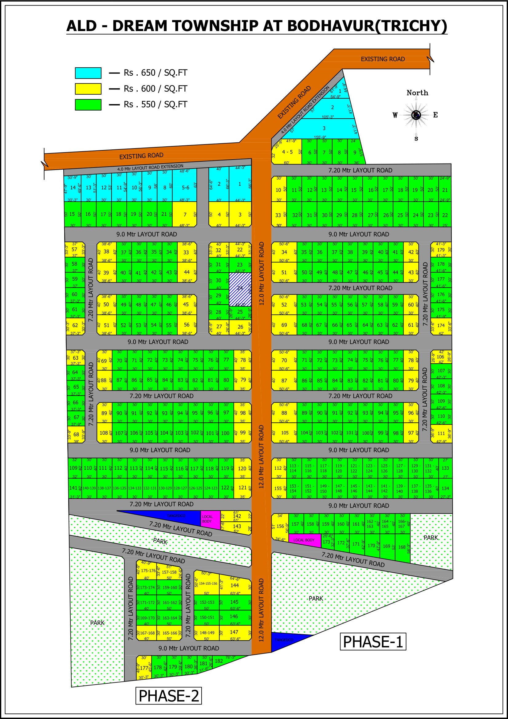 Dream Township Layout